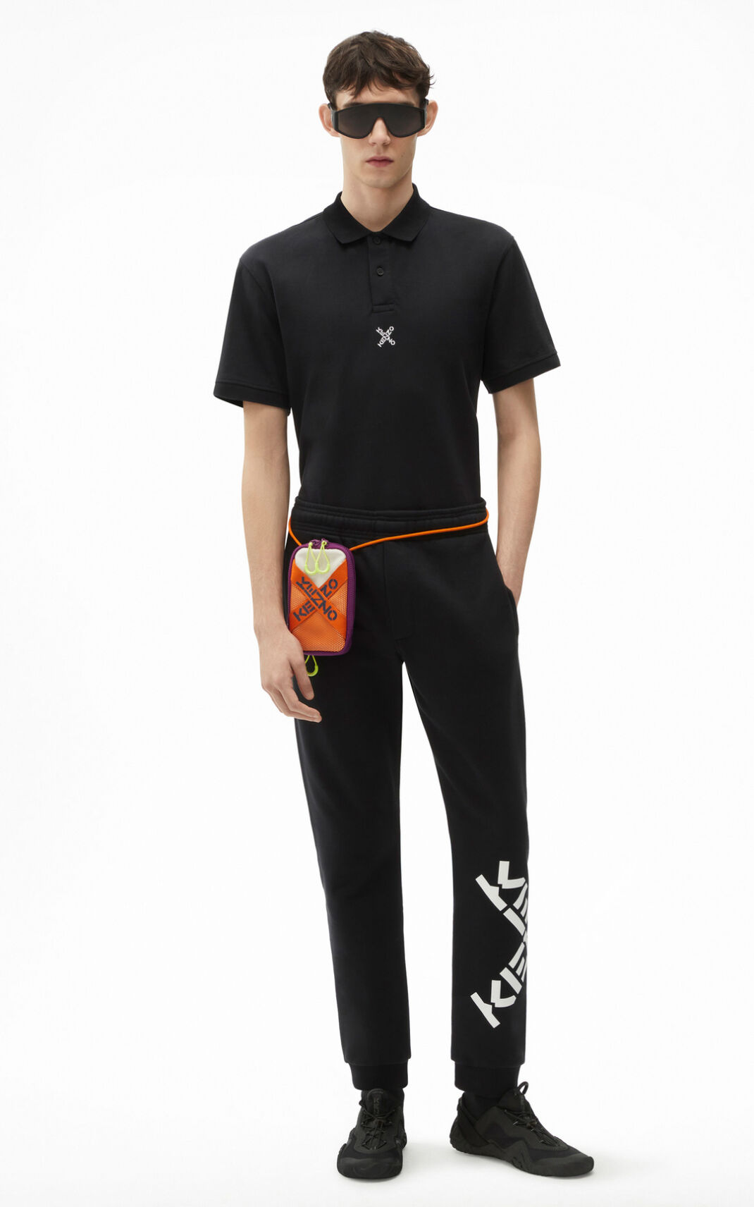 Kenzo Sport Joggers Black For Mens 3756GSCHJ